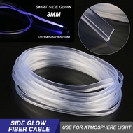 3mm Car Interior Decor EL Fiber Optic Neon Wire Strip Light Guide Extension Accessories For Ambient lighting Equipment