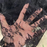 Aksesori Pakaian Pengantin Sulaman Lace Putih Alas Meja F Fabrik Renda Penuh Hiasan Tirai Sofa