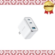 Anker Nano Charger (70W, 3 Ports) White [PD Compatible / PSE Technology Standard Compliant / Foldabl
