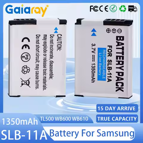 SLB-11A Camera Battery 3.7V 1350mAh Rechargeable Batteries for Samsung TL500 WB600 WB610 WB650 WB660