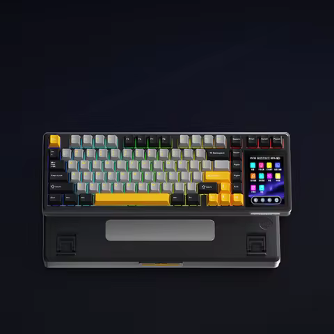 AULA L99 Intelligent Screen Mechanical Keyboard Bluetooth Wireless Tri-mode Night Gaming Laptop Keyb