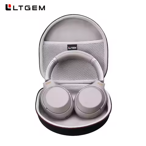LTGEM Hard Carrying Case for Sony WH-1000XM5 WH-1000XM4 Headphones Protective Travel Storage Bag Com