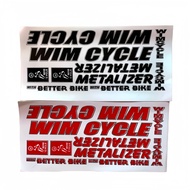 STIKER SEPEDA WIMCYCLE METALIZER STICKER STRIPING