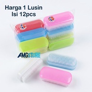 12pcs Trendy Plastic Clothes Brushes Comfortable to Hold777