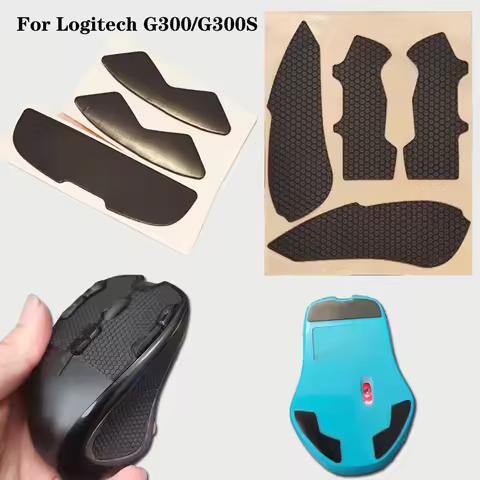 Black Mouse Feet Pads Mats For Logitech G300/G300S Mouse Foot Pad Foot Stickers Non-slip Sticker Mou