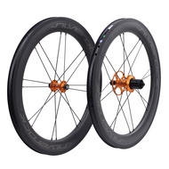 SILVEROCK SR50 Carbon Wheels 20" 451 1 1/8 Rim V Caliper Brake High Profile 50mm Jump Holes for Blas