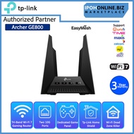 TP-Link Archer GE800 WiFi 7 Gaming Router BE19000 With Tri-Band 2x 10G + 4x 2.5G ports EasyMesh supp
