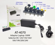Adaptor Laptop Universal 100 w / Adaptor Laptop AC - DC 100 w AT-4070
