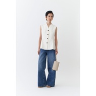 PAFON Pique Top - IVORY