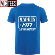 Cotton T-Shirt Men Made In 1977 41rd Birthday T Shirt Made In 1977 Mens Funny T SHIRT mens clothing