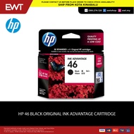 HP 46 BLACK ORIGINAL INK ADVANTAGE CARTRIDGE 100% ORIGINAL