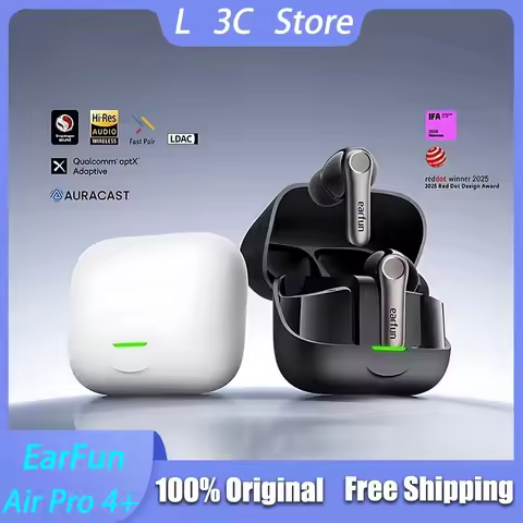 EarFun Air Pro 4+ Wireless Earbuds 6-Mic AI Clarity Call 54H Battery Life Headphones Active Noise Ca