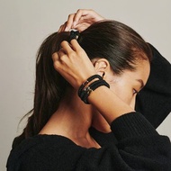 【L. ERICKSON 官方旗艦】 粗版 彈力髮圈 8入 || 經典黑/銀珠 ||