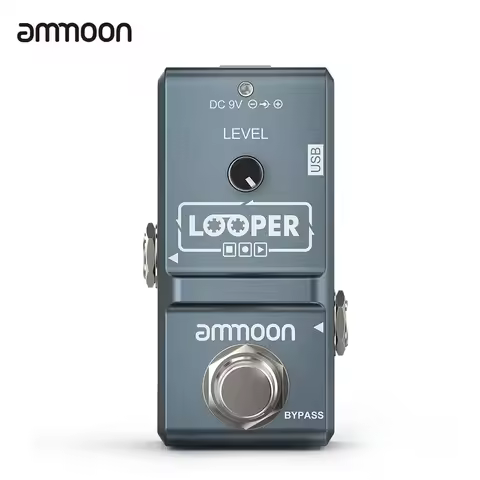 ammoon AP-09 Nano Loop Electric Guitar Effect Pedal Looper True Bypass Unlimited Overdubs 10 Minutes