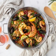 Rhomie Professional 5-Ply Paella Pan 36/40cm Stainless Steel Induction Kuali Shellout Seafood Tray L