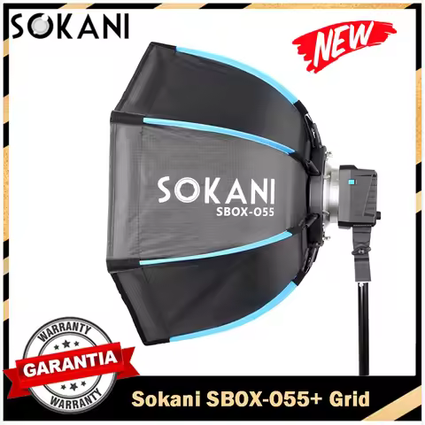 Sokani Foldable Deep Octagon Softbox 55cm Bowens Mount for Sokani X100 X60 Mini COLBOR CL60 Aputure 