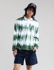 [MOO 5/22] Striped tie-dye rugby shirt เสื้อยืดลักบี้ แขนยาว มัดย้อม
