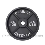NEW 44LB / 20KG Olympic Weight plate 5cm Black Cast Iron Plates Dumbbell Barbell Steel Powerlifting 