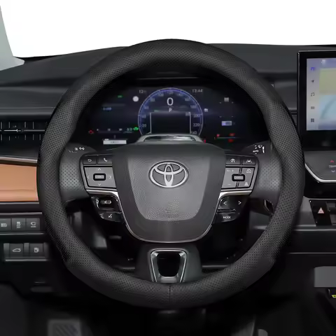Suitable for Toyota Ultra-Thin Breathable Leather Steering Wheel Cover Suitable for Chr Yaris Auris