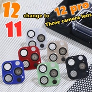 Compatible with iPhone 11 retrofit to iP12 pro camera lens and iP 12 retrofit to iP12 pro camera len