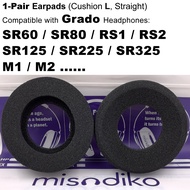misodiko Foam Earpads Replacement for Grado SR60, SR80, RS1, RS2, SR125, SR225, SR325 Headphones (Cu