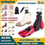 Adjustable Shoe Stretcher for Wide Feet - Leather Shoe Tree UK Size 4-12 (Rose Red)