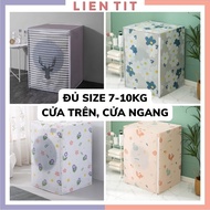 Upper Drag Washing Machine Cover Thick Anti-Dust Waterproof, Washer Cover 7 8 9 10kg Covering The Body