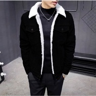 Jaket Jeans Denim Sherpa/Jaket Jeans Pria Wanita/SHERPA DENIM - JAKET JEANS SHERPA PRIA/JAKET BULU