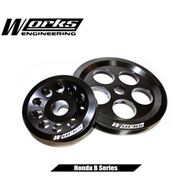 Honda B-series-P.Steering/Alternator(2pcs)-Works Light Weight Crank Pulley