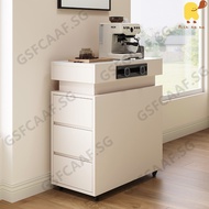 Light Luxury Simple Island Cabinet Household Rock Board Island Cabinet Movable Storage Edge Cabinet 