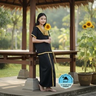 Sasak Children's Traditional Clothing Set with Gold List
