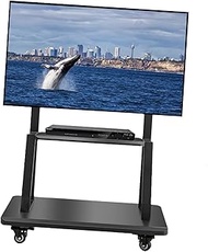 TV stands Heavy Duty Tilt Rolling TV Cart On Wheels, 32 40 50 55 60 65 70 75 Inch Universal Mobile TV Displays Stand For Home Hotel School, Loading 220Lbs beautiful scenery