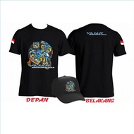 VIJAR INDONESIA COMMUNITY T-SHIRT + HAT LONG AND SHORT SLEEVES ORIGINAL COMBED COTTON MATERIAL THICK