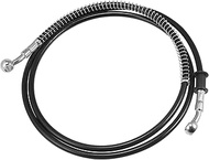 REPAIROCK 62.99" Length 10mm ID Motorcycle Hydraulic Brake Line Oil Hose Pipe Stainless Steel Braide