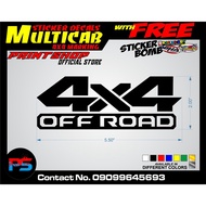 Multicab 4x4 marking Sticker Decals Set cut-out vinyl easy to use