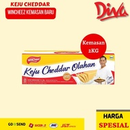 [2Kg] Keju Wincheez Cheddar | Wincheez Keju Reguler Potong / Keju Parut