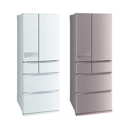 【MITSUBISHI 三菱】605L一級能效日製變頻對開六門冰箱MR-JX61C( N-玫瑰金 / W-絹絲白)