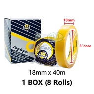 *1 BOX* Original Loytape Strong Cellulose Tape Selotape Salotape Cellophane 12mm 18mm 24mm Clear OPP