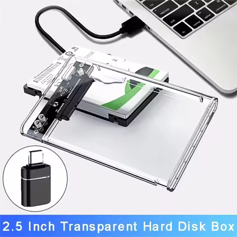 Harddisk Boxs USB/Type C to SATA III Hard Disk Case 2.5 Inch HDD SSD Shell External Enclosure Hard D