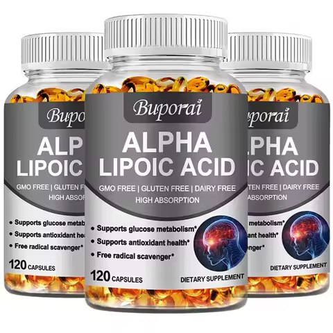 Alpha Lipoic Acid 600mg - Powerful Antioxidants Skin Care Protecting Liver, Brain and Nerve Health E