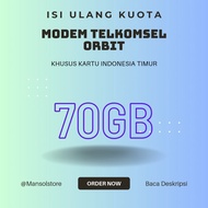 Voucher Paket Data Telkomsel Orbit 70GB khusus Papua dan Maluku