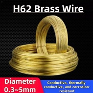 Brass Wire H62 Brass Thread Bare Copper Wire For DIY Handmade Weaving Soft Copper Wire Conductive Fi