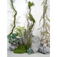 Simulation Moss Tree Vines Dead Vines Mori Series Landscaping Decoration Display Fake Rattan Moss Vi