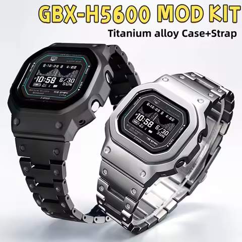 GBX-H5600 Titanium Case & Strap mod kit for Casio G-SHOCK 3586 GBX-H5600-1JR/2JR/KI-5JR Ultralight S