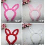 BANDANA Rabbit Ears Bunny Headband Soft Fur