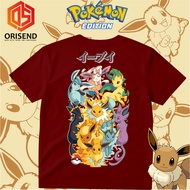 KATUN Orisend POKEMON edition T-shirt EEVEE EVOLUTION unisex EEVEE | EVOLUTIONS | EEVEELUTIONS 24s a