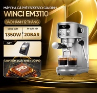 Máy pha cà phê Espresso Capuchino Latte Winci EM3110 bảo hành 12 tháng