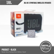 JBL GO 3 Bluetooth Wireless Speaker Waterproof IP67 GO3 Original - Hitam