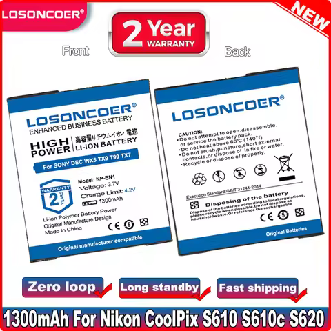 NP-BN1 Battery For SONY DSC TX30 TX55 TX66 QX100 WX5 TX9 T99 TX7 TX5 W710 W690 W670 W390 W380 W360 W