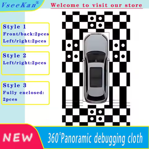 VseeKan Automotive 360 System Calibration Pad 360 Camera Splicing Cloth Debugging Cloth 2D 3D Four D